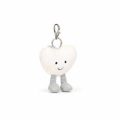 Jellycat Amuseables Cream Heart Tas Bedeltje | ZS3862745